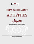 SOPA SCHOLARLY ACTIVITIES GAZETTE by Barbara Jordan Mickey Leland School of Public Affairs