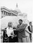 Mickey Leland in photos with Amy Carter at National Student Campaign Against Hunger event by The Mickey Leland Papers & Collection Addendum. (Texas Southern University, 2018)