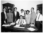 Mickey Leland with Houston Interns on steps of Capital by The Mickey Leland Papers & Collection Addendum. (Texas Southern University, 2018)