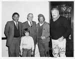 Mickey Leland with Harley and Joe Cross ; Mitch Synder ; Brian Dennehy at Texas Delegation lunch by The Mickey Leland Papers & Collection Addendum. (Texas Southern University, 2018)