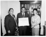 Mickey Leland , Russell Morgan ; National Council For International Health Award by The Mickey Leland Papers & Collection Addendum. (Texas Southern University, 2018)