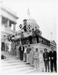 Mickey Leland young students on steps of US Capitol by The Mickey Leland Papers & Collection Addendum. (Texas Southern University, 2018)