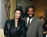 Mickey Leland with Kirk Douglas ; Linda Carter ; Alison Leland ; Rodney Ellis and others by The Mickey Leland Papers & Collection Addendum. (Texas Southern University, 2018)