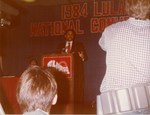 Mickey Leland speaking at 1984 LULAC convention in El Paso Texas ; 6/21/1984 by The Mickey Leland Papers & Collection Addendum. (Texas Southern University, 2018)