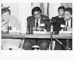 Mickey Leland Leon Panetta and others at Hunger Field Hearing in San Franciso July 2002 by The Mickey Leland Papers & Collection Addendum. (Texas Southern University, 2018)